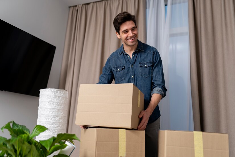 man handling belongings after moving new home_23 2149312699